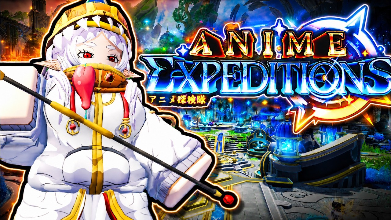 Anime Expeditions Roblox lobby and tower defense gameplay preview